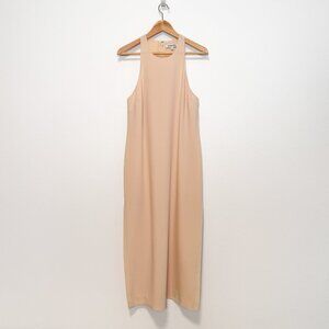 Elizabeth and James Indra Sleeveless Side Slit Midi Dress in Vanilla Size Medium